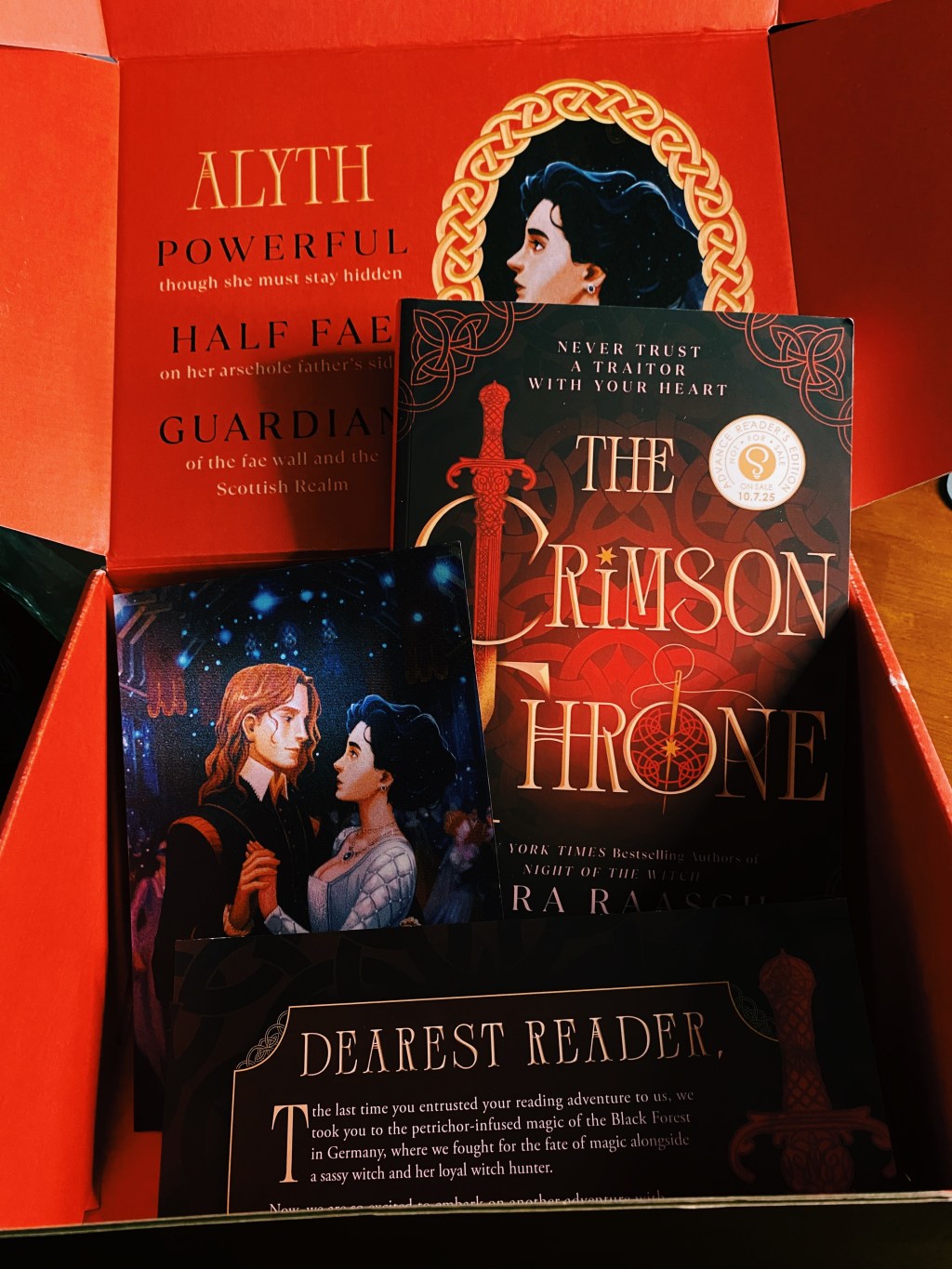 The Crimson Throne Book PR Box